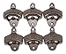 6 Cast Iron Wall Mount Bottle Openers | Mounting Hardware Included | Indie Craft Supply