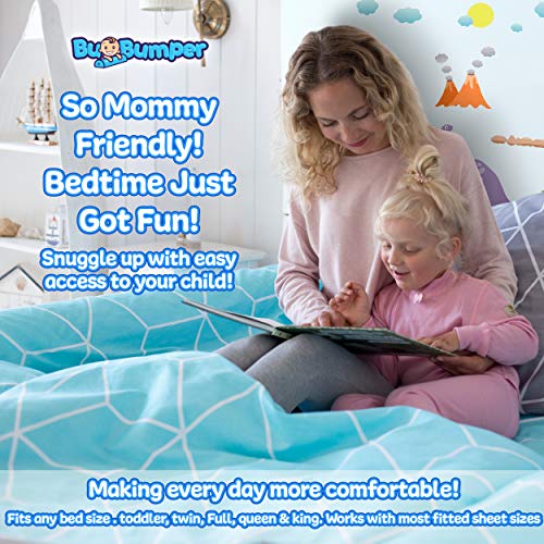 image for BuBumper [2-Pack] Foam Bed Rails for Toddler | Soft Bed Bumper for Kid
