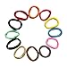 Lolitarcrafts 90pcs 8mm Mix Colors Womens Girls Elastic Hair Ties Bands Rope Ponytail Holders Headband Scrunchie Hair Accessories