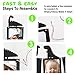 LINGTEER Dinosaur Party Happy Birthday Banner Sweet 1st Baby Shower Baby First Birthday Kids Bday Picture Photo Booth Personalized DIY Banner Party Decorations - Black