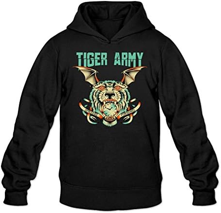 Nesoul Men's Tiger Army Tour Sweatshirts Black M