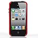 TCD for Apple iPhone 5 5S [RED ON BLACK] Hybrid Rugged Protective Defender Series Combo Case Cover Multiple Layers Shock Ultimate Protection [FREE SCREEN PROTECTOR STYLUS PEN]