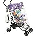 Braceus Universal Rain Stroller Cover, Waterproof Wind Dust Shield Baby Stroller Pushchair Pram Rain Cover