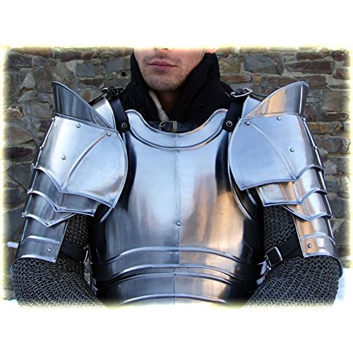 Steel Warrior Pauldron Medieval Shoulder Armor Set - Image 9