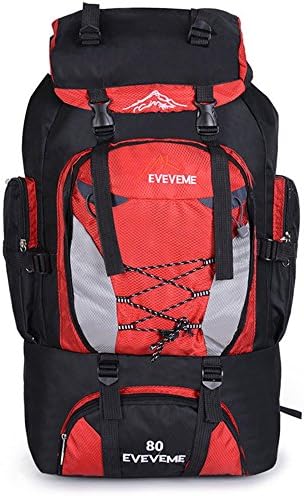 80L Large Trekking Backpack Travel Equipment Rucksack Waterproof Hiking Mountaineering Climbing Camping Sports Festival Cycling Backpacks Men Women