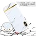 iPhone X Case, COOLQO Laser Electroplating White Marble Pattern Design Bumper Shiny Flexible Glossy Soft Rubber Silicone TPU Cover & Skin [Support Wireless Charging] for Apple iPhone X 5.8 Inch #01