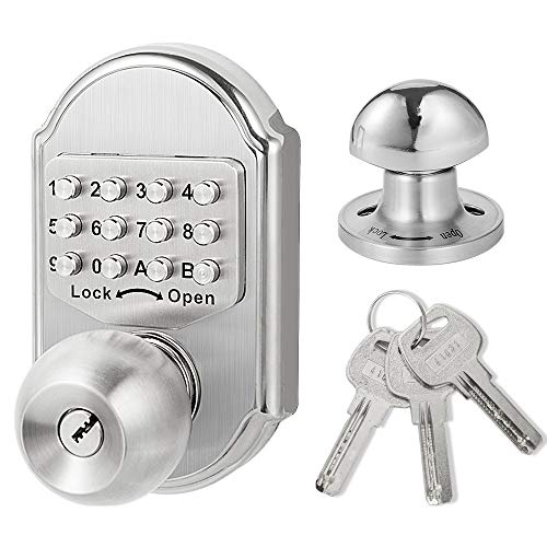 Photo 1 of Megaflint Keyless Entry Door Lock Deadbolt Keypad Mechanical Stainless Steel (Pass Code or Key) 100% Mechanical