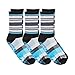 StopSocks: Hospital Socks + Yoga, Traction, Gym, Tread, Non Skid, Anti Slip Socks - Megaformer + The Perfect Running Sock,Blue - Crew - 3 Pack,Large