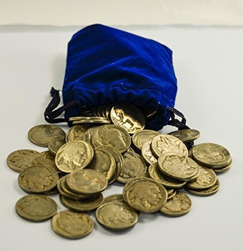 1913-1938 DATELESS Buffalo Nickels - 100 coins Circulated