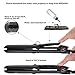 2 in 1 Curling and Straightening Steam Flat Iron- Professional Steam Hair Straightener Salon Styler Tourmaline Flat Iron with Steamer, Dual PTC Heater, Digital LCD Display, Dual Voltage,300-450℉