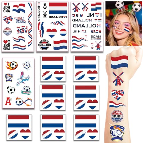 Netherlands Flag Temporary Tattoos for World Cup Decorations 2... 511tZuaxSYL