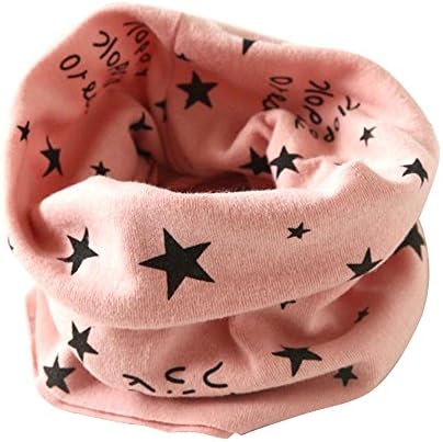 Lutents ネックウォーマー 子供用 40 37cm 男の子 女の子 可愛い 星柄 コットン 柔らかい ファッション通販 ジュニア キッズ 保温 暖かい マフラー 子ども 冷え対策 フリーサイズ 首巻き 吸汗速乾性 洗濯 防寒 洗濯機