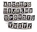 Yeshine 26pcs Silver Plated Triangle A-z Initial Alphabet/Letter Spacer Bead Charm for Snake Chain Bracelet and DIY Bracelet Necklace Jewelry Making 26 Pcs Assorted