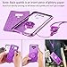 Galaxy Note 9 Case, Glitter Cute Girly Bling Diamond Rhinestone Bumper with Ring Kickstand Slim Thin Soft Protective Samsung Galaxy Note 9 Phone Case for Girl Women Released 2018 - Purple
