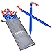 Kungix Tent Stakes Pegs 7” Aluminium Alloy with Reflective Rope 10-Piece (Blue)