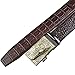 moonsix Dress Belts for Men,Business Ratchet Genuine Leather Belt with Automatic Buckle,Style 2 Coffee