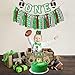 Vansolinne Football High Chair Banner Game Day Party Decorations Touchdown First Birthday Cake Smash Tailgate Party Supplies Sunday Photo Booth Props for 1st Baby