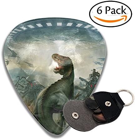 VisionToto Plectrums Dinosaurs And The War Of Forms 351 Shape Fashion Medium Celluloid Guitar Pick Bass Piano 6 Pack