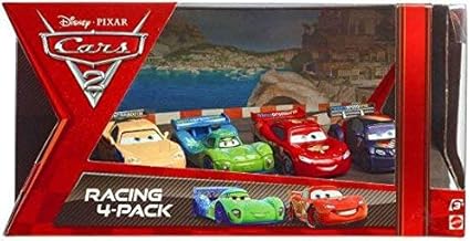 Amazon Com Disney Pixar Cars 2 Movie Exclusive Die Cast Car Racing 4pack Lightning Mcq Toys Games