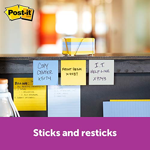 Post-it Super Sticky Notes, 2x Sticking Power, Colors of the World Collection, 3 in x 3 in, New York - //coolthings.us