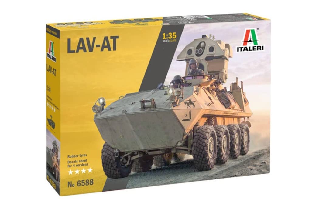 ITALERI -6588 LAV-AT, 1:35 Scale, Model Kit, Plastic Model to Assemble, Sand Color, 6588