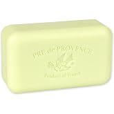 Pre de Provence Artisanal Soap Bar, Natural French Skincare, Enriched with Organic Shea Butter, Quad Milled for Rich, Smooth &amp; Moisturizing Lather, Linden, 5.3 Ounce