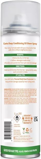 Cantu Shea Butter Oil Sheen Deep Conditioning Spray 283g Hair Moisturizer view 4