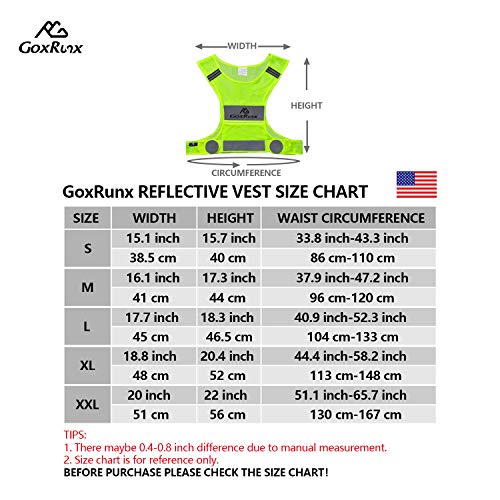 Reflective Running Vest Gear with Large Pocket & Adjustable Waist for Men Women,Ultralight & Comfy Reflective Vest for Walking Cycling, Safety Vest in 5 Sizes +2 Reflective Bands (Yellow, Large)