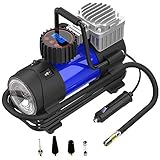LYSNSH 12V DC Portable Air Compressor - 150 PSI Digital Tire Inflator Tire Pump with Pressure Gauge