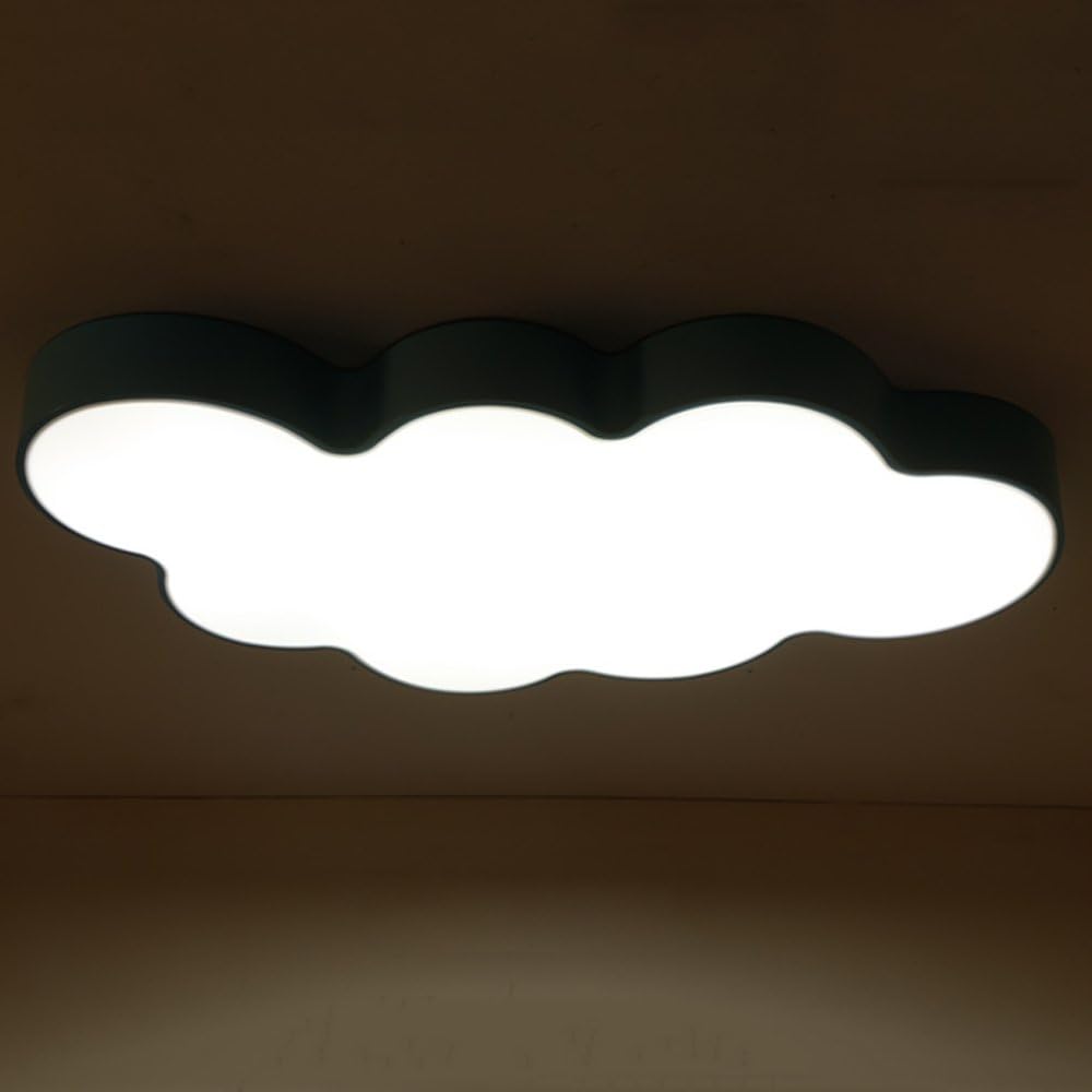 LXSEHN European Creative Children's Room Cloud LED Ceiling Lamp Boys And Girls Bedroom Kindergarten Playground Lights ( Color : Black-L50*W33*8cm 28W )