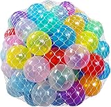 100 Wonder Playball Non-Toxic Crush Proof Quality Invisiball /w Mesh Tote, Red/Orange/Yellow/Green/Teal/Blue/Sky Blue/Purple/Pink/White