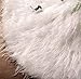 GUVVEAZ 30.7 Inches Christmas Tree Skirts White Luxury Faux Fur Tree Ornaments Plush XmasTree Skirt for Christmas Decoration New Year Party (30.7 Inch Dia.)