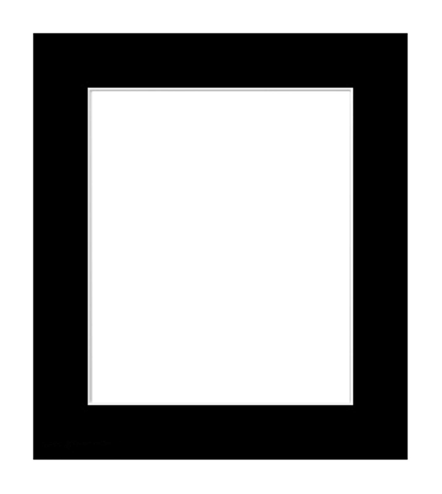 Single Black Picture/Photo Mount 5x7" to fit Image 4x6"