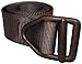 Bison Designs 38mm Wide Light Duty Belt with Black Buckle (Black, 46-Inch Maximum Waist/X-Large)