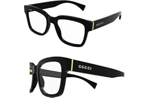 Gucci GG1138O Square Shape Eyeglasses + Bundle with eSHADES Luxury Eyewear Kit