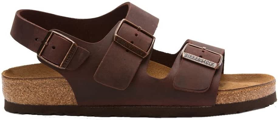 Amazon.com | Birkenstock Milano Dark Brown Mens Sandals Size 41 N EU/10-10.5 2A(N)US Women /8-8. 