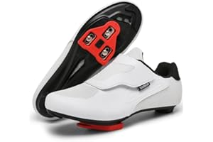 DARIBOM Unisex Cycling Shoes Compatible with Peloton Shoes Indoor Road Bike Riding Shoes for Men and Women Pre-Installed with Delta Cleats Clip Outdoor Pedal