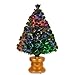 National Tree Company Pre-lit Artificial Christmas Tree Flocked with Mixed Decorations and Multi-Color LED Lights, 3 ft, Fiber Optic Evergreen Firework