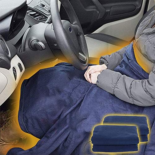 電気毛布 ホットブランケット 12v車用 車中泊 収納袋付き 防寒保温 防臭 150x110cm 過流過圧保護 電気ブランケット 温度調節 K She10 Set1 2枚セット