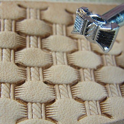 Steel Craft Japan - #X512 Small Hourglass Rope Basketweave Stamp (Leather Tool)