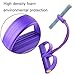 iTECHOR Pull Exerciser Sit-up Bodybuilding Expander Elastic Rope Training Equipment – Purple