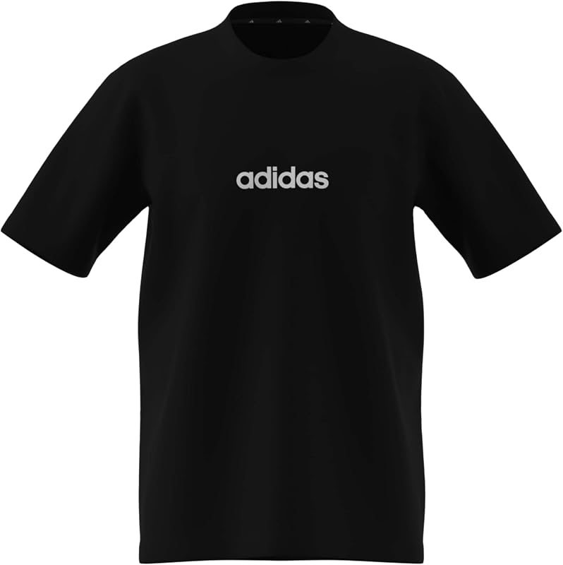 Homme Essentials Linear Single Jersey Shirt, Black/White, S — photo 8 sur 8