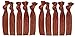 No Crease Hair Ties (All Brown) - 10 Pack By Kenz Laurenz