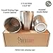 8oz Stainless Steel Double Wall Kids Cups with Smooth Rim - 3 Cups