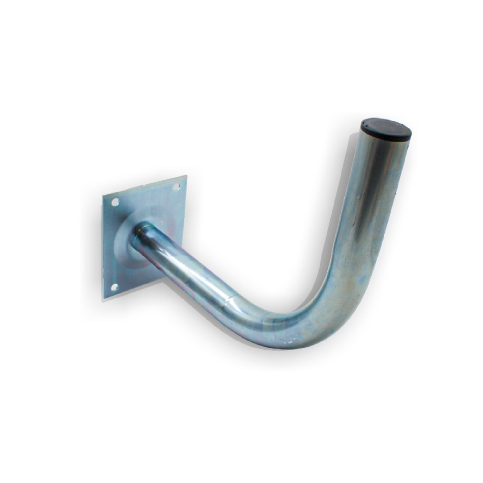 DOJA Barcelona Wall SAT Bracket Pack 1 L-shaped Wall Antenna Pole Diameter 38 mm 33 x 25 cm Steel TV Antenna Mount Parabolic Accessories for TV Wall Mount Outdoor TV Antenna in L-Shape