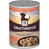 Hill's Ideal Balance Grain-Free Braised Salmon Recipe Dog Food Can, 12.8-Ounce, 12-Pack