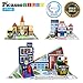 PicassoTiles 3-in-1 Theme Set School Hospital Police Station Magnet Self Adhesive Backing Stick-On Sheet Combo w/Car Magnet Building Block Playset STEM Learning Construction Brain Development Kit