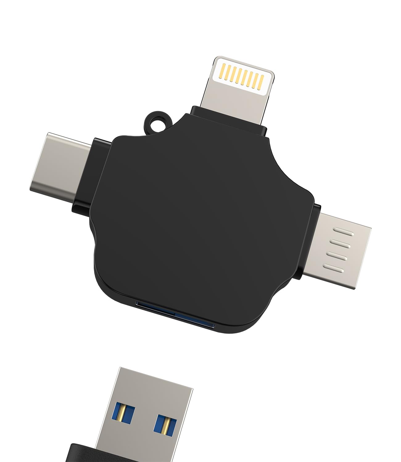 Photo 1 of USB to Lightning Micro USB Type C(3in1) OTG Adapter Compatible for Samsung LG Apple iPhone15 14 13 12 Pro Max Plus iPad Air Mini Camera Card Reader Keyboard Mouse Flash Drive Android Accessories