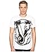 Versace Jeans Men's Big Logo Short Sleeve T-Shirt, White, Small