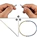 30pcs Colored Stainless Steel Wire Keychains 1.5mm 5.9 inches Aircraft Cable Key Ring Loops for Hanging Luggage Tags Or ID Tags Keepers